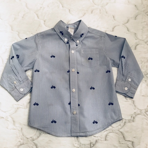 Janie and Jack Other - Janie and Jack Oxford blue pinstriped Button down